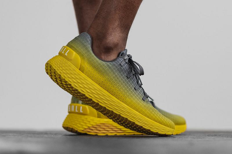 Nobull Drop Gradient Ripstop Runner Men's Running Shoes Lemon | USA G1179S